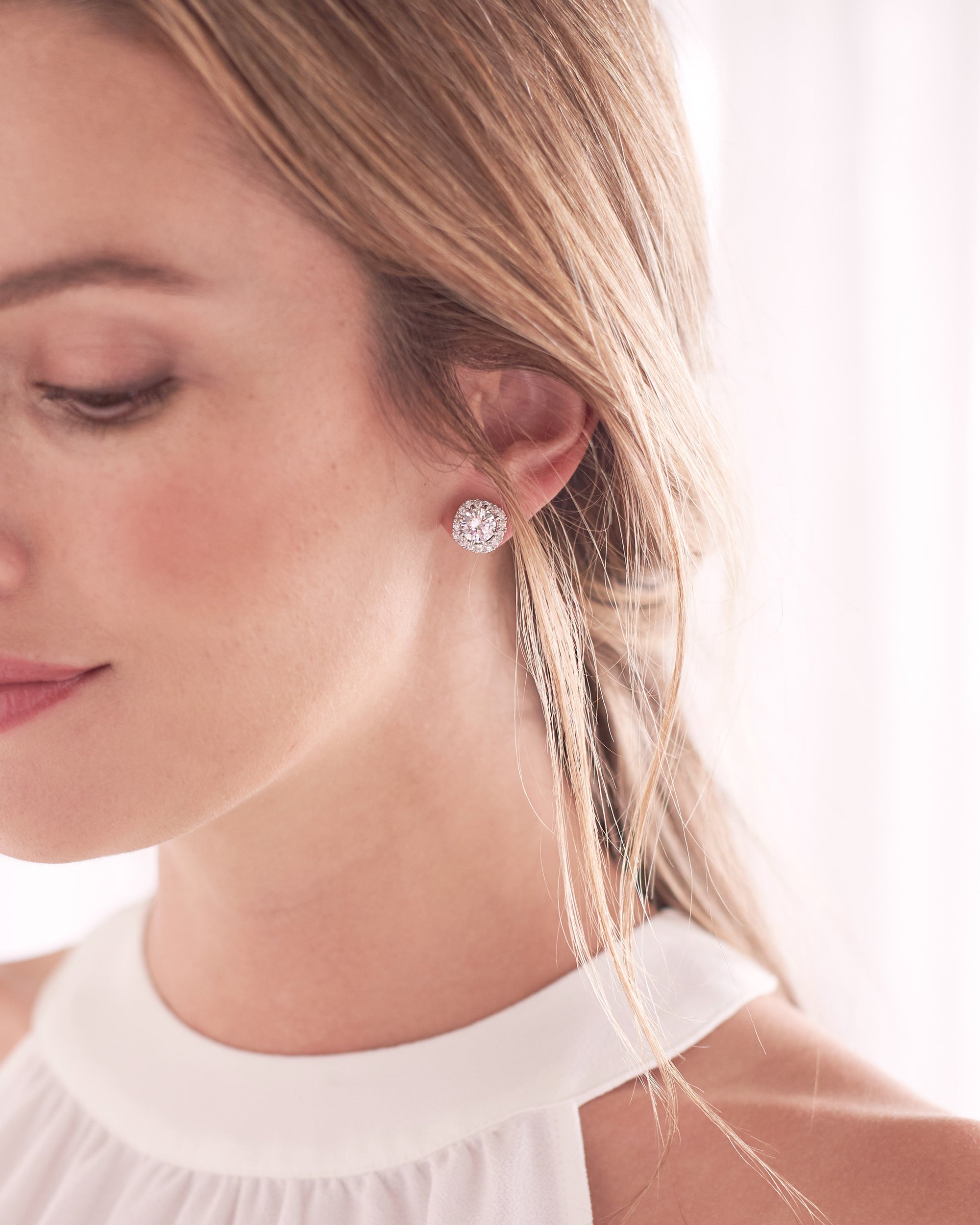 Isla Halo CZ Studs